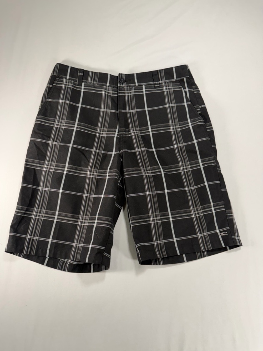 Men’s O’neill Bermuda Shorts Black-And-White Stripes Size 33 #866
